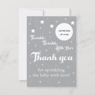 Carte De Remerciements Tourner, Twinkle, Little Star EOS pour la lèvre