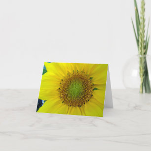 Carte De Remerciements Tournesol et graines, Spirale, Ratio doré