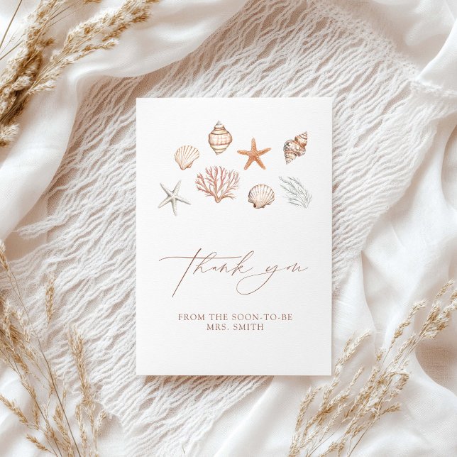 Carte De Remerciements Tout ce que je mer est amour Fête des mariées côti (Créateur téléchargé)