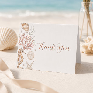 Carte De Remerciements Tout ce que je vois est l'amour Art de coquille ne