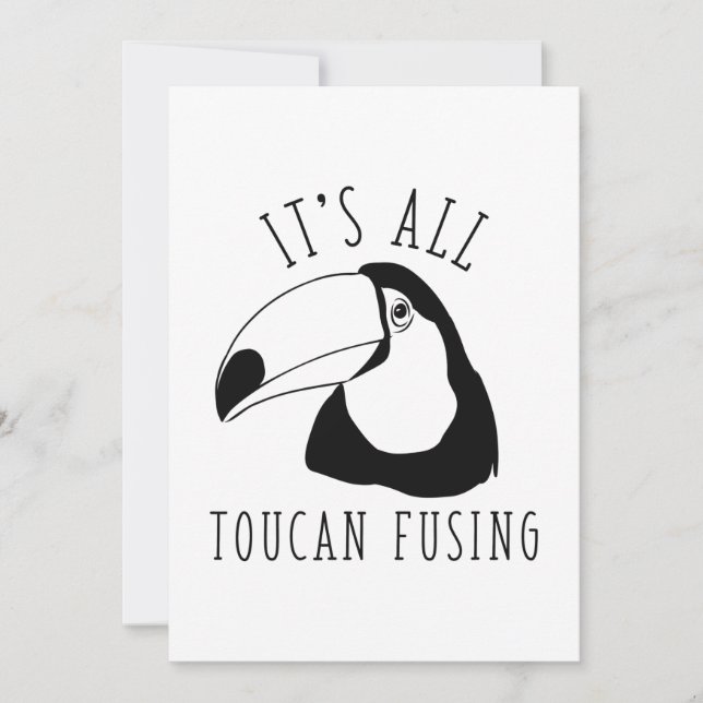Carte De Remerciements Tout est Toucan Fusing (Devant)