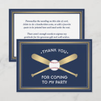 Toute fête sur le thème de baseball Texte Bleu mar