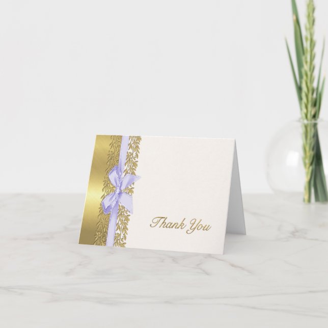 Carte De Remerciements Toute la vigne d'or bordure remercie (Devant)