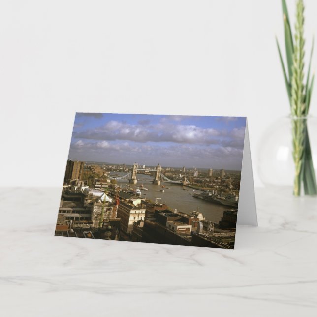 Carte De Remerciements Tower Bridge dans les années 90 (Devant)