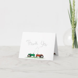 Carte De Remerciements Tractor Thank-You Card