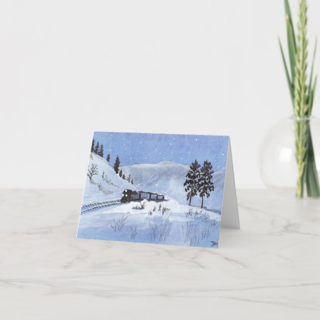 Carte De Remerciements Train (Devant)