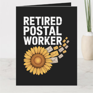 Carte De Remerciements Travailleur postal à la retraite