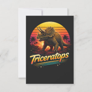Carte De Remerciements Triceratops
