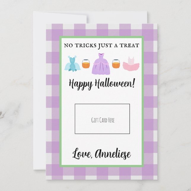 Carte De Remerciements Trick enseignant ou traitement Halloween Titulaire (Devant)