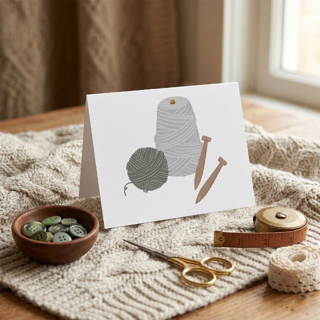 Carte De Remerciements Tricot (Créateur téléchargé)