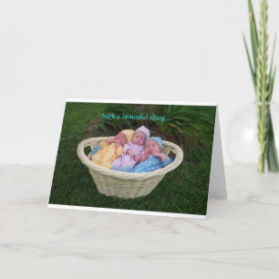 Carte De Remerciements Triplets
