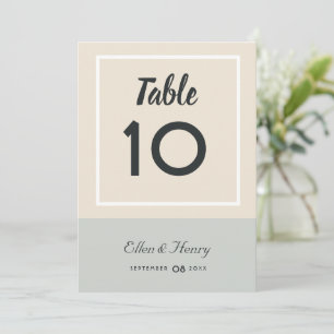 Carte De Remerciements Tropical Blues & Greens Beach Wedding Numéro de ta