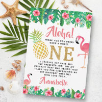 Tropical Summer Beach Luau Girls 1er anniversaire