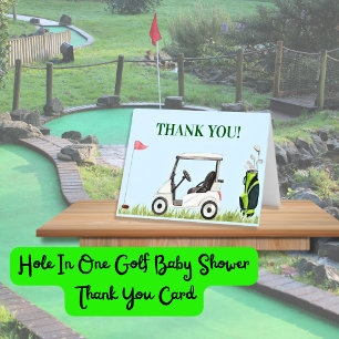 Carte De Remerciements Trou Dans Un Baby shower De Golf
