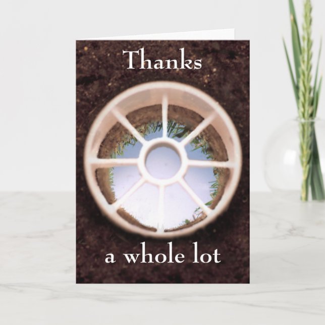 Carte De Remerciements Trou de golf (Devant)