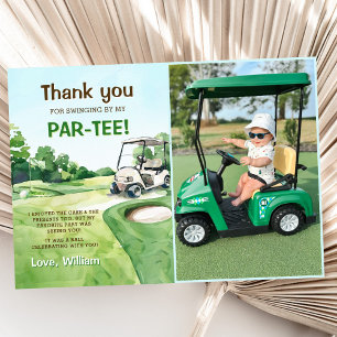 Carte De Remerciements Trou En Un Golf Anniversaire Photo Par Tee
