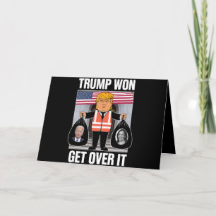 Carte De Remerciements Trump a gagné, passez à autre chose, Maga a gagné 