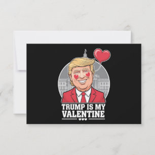 Carte De Remerciements Trump est ma Saint Valentin