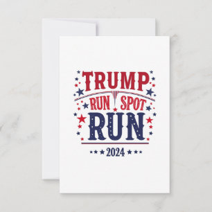 Carte De Remerciements Trump Run Spot Run Funny Election Debate