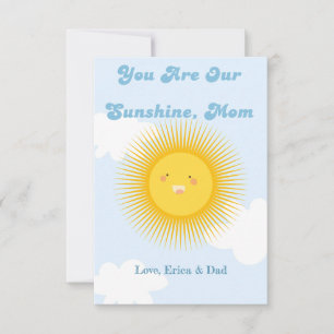 Carte De Remerciements Tu es notre maman soleil