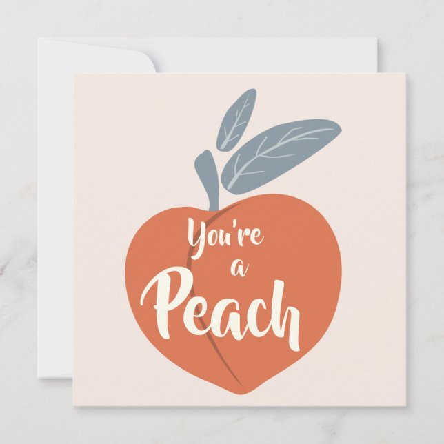 Carte De Remerciements Tu es une Peach (Devant)