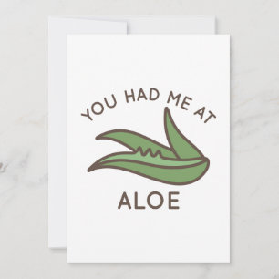 Carte De Remerciements Tu m'as eu à l'aloe