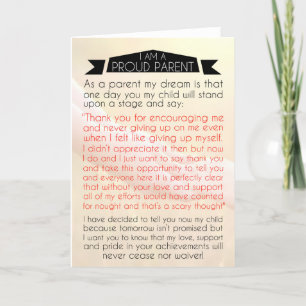 Carte De Remerciements Tu Me Rends Si Fière