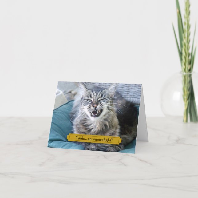 Carte De Remerciements Tu veux te battre ? (Devant)