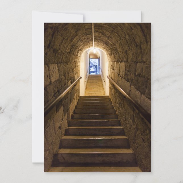 Carte De Remerciements Tunnel dans une ancienne mine de sel (Devant)