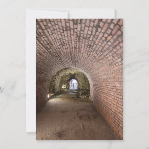 Carte De Remerciements Tunnel en brique dans un bunker militaire