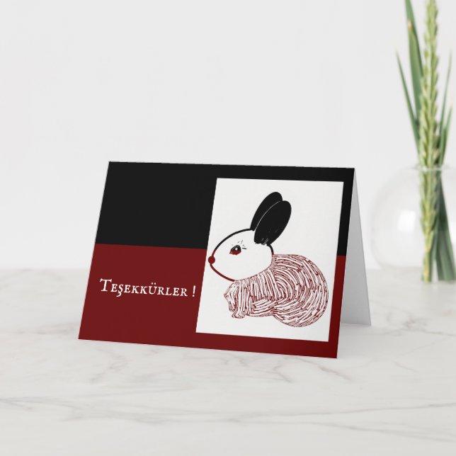 Carte De Remerciements turc (Devant)