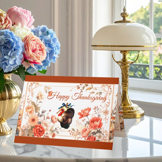 Carte De Remerciements Turquie Voeux d'action de grâces (Créateur téléchargé)