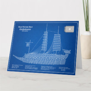 Carte De Remerciements Turtle Ship Geobukseon - Plan d'expédition ABD