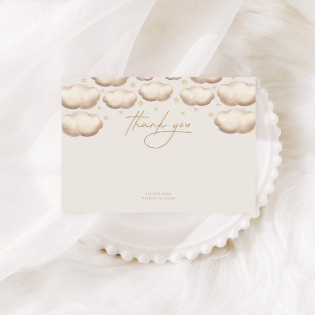 Carte De Remerciements Twinkle Little Star Ivory (Créateur téléchargé)