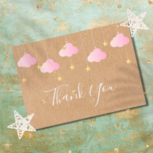 Carte De Remerciements Twinkle Twinkle Little Star Baby Girl Thank You