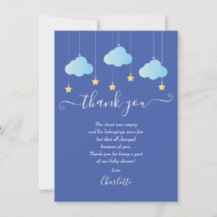 Carte De Remerciements Twinkle Twinkle Poème de remerciement pour Baby S