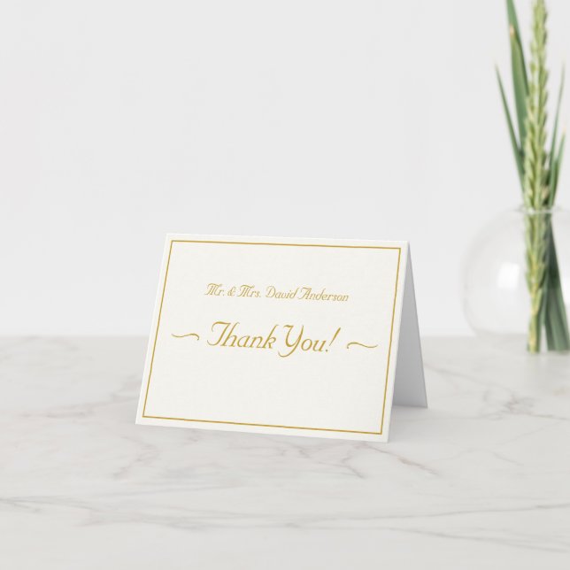 Carte De Remerciements Two Hearts Catholic Folded Thank You Card (Cream) (Devant)