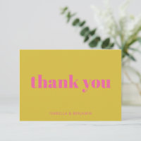 Typographie Gras Rose Jaune Personnalisé Mariage P