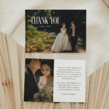 Typographie minimaliste moderne 2-Photo Mariage