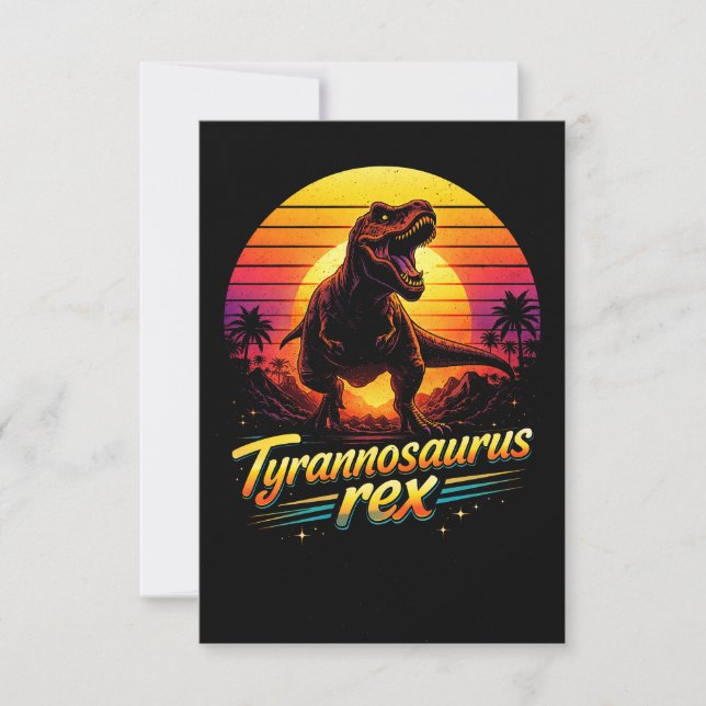 Carte De Remerciements Tyrannosaurus Rex (Devant)