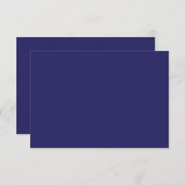 Carte De Remerciements un arrière - plan bleu avec une horloge (Devant / Derrière)