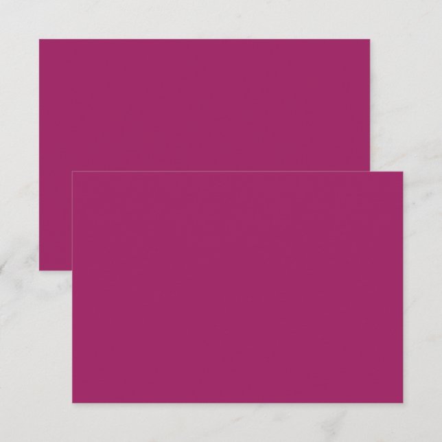 Carte De Remerciements un arrière - plan rose avec un blanc (Devant / Derrière)
