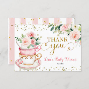 Carte De Remerciements Un bébé est en train de brasser le Baby shower de 