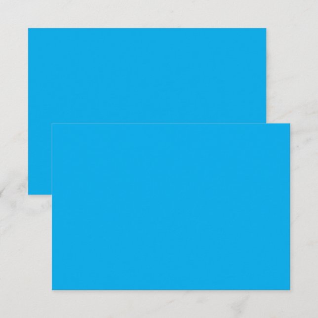 Carte De Remerciements un ciel bleu avec un avion (Devant / Derrière)