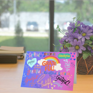 Carte De Remerciements Un coeur plein de gratitude
