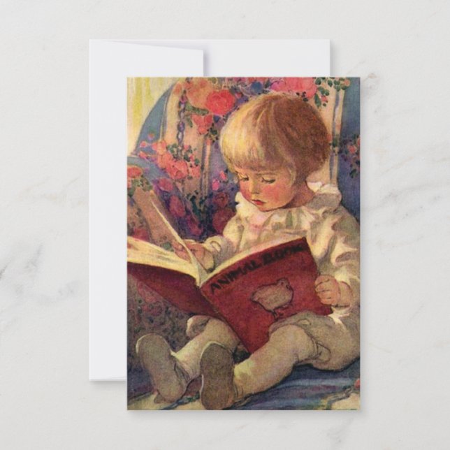 Carte De Remerciements « Un coin tranquille » de Jessie Willcox Smith (Devant)