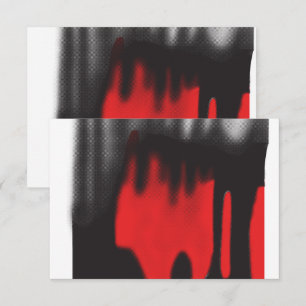 Carte De Remerciements Un design graphique rouge avec un habillage géomét