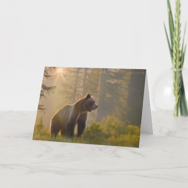 Carte De Remerciements Un joyeux anniversaire à Beary (Devant)