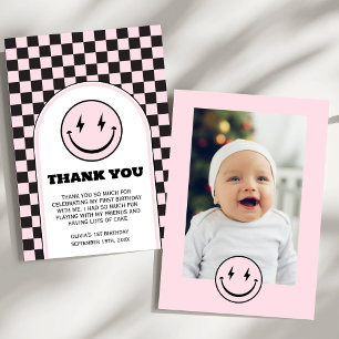 Carte De Remerciements Un joyeux bébé anniversaire Photo Appartement Cart
