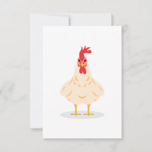 Carte De Remerciements Un mignon poulet